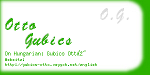 otto gubics business card